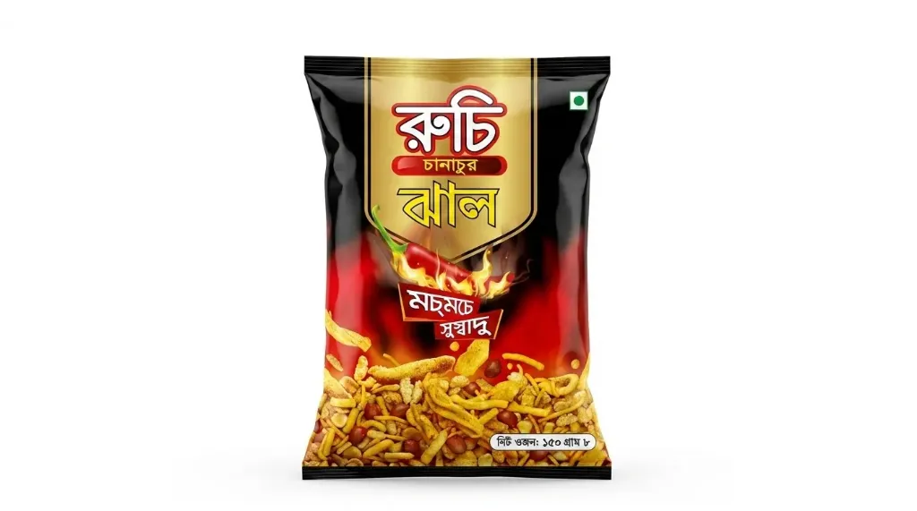রুচি চানাচুর ঝাল নেট ওজন ১৫০ গ্রাম
