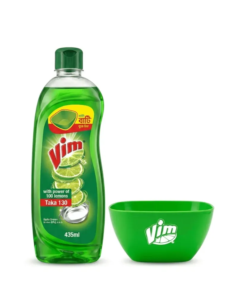 Vim Dishwashing Liquid Lemon Bottle 475ml