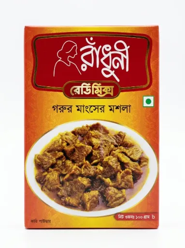 রাধুনী রেডিমিক্স গরুর মাংসের মসলার নিট ওজন 100 গ্রাম