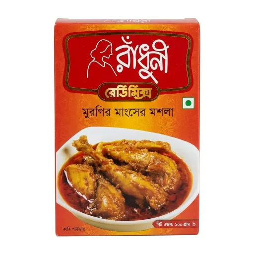 রাধুনী রেডিমেক্স মুরগির মাংসের মসলা নিট ওজন ১০০ গ্রাম